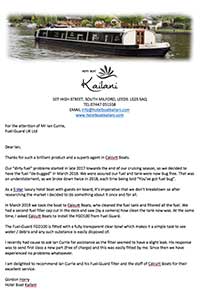 Testimonal from Hotel Kailani